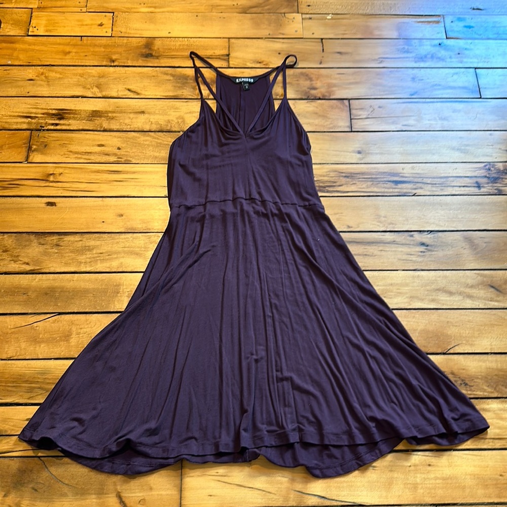 Express purple circle dress